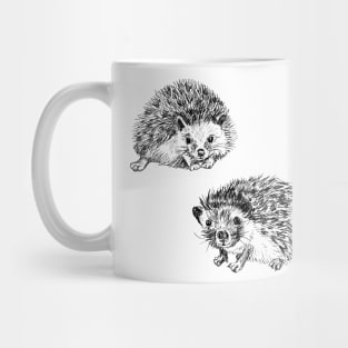 Cute Hedgehogs Print Mug